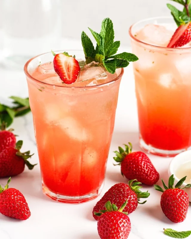 Fresh strawberries, lime, mint, rum, and bubbles… this cocktail makes summer feel official 🍓🌿
.
My Fresh Strawberry Mojito gets its gorgeous color and bright berry flavor from a quick homemade strawberry puree—no bottled mixer, no fake flavor, just juicy berries doing their thing 💃🏼 It’s refreshing, pretty, easy to make by the glass, and very easy to turn into a pitcher if you’re having people over 😏
.
And if you’re not drinking? Skip the rum, and you’ve got a fresh, fizzy strawberry mojito mocktail that still feels festive ✨
.
Get my recipe for Fresh Strawberry Mojito through the link in my profile, or comment RECIPE and I'll DM you the direct link right away!
.
https://foodnouveau.com/fresh-strawberry-mojito-cocktail/
.
#strawberrymojito #summerdrinks #cocktailrecipe #strawberryseason #mojitorecipe