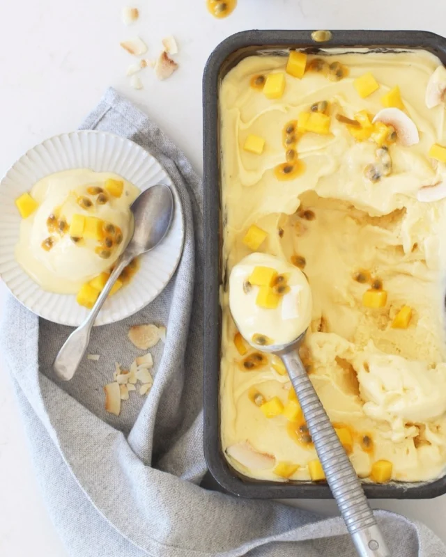 Vegan Passion Fruit Mango Gelato
.
This vegan passion fruit mango gelato is tropical, bright, and dairy-free without sacrificing creaminess 😇🥭 Passion fruit brings the tang, mango brings body and sweetness, and the result is a scoop that’s refreshing but still plush enough to qualify as proper gelato 🍨
.
This is a great flavor for hot days because it has that sweet-tart balance that keeps frozen desserts lively! Chill the base thoroughly, churn until thick, and let it firm up in the freezer before scooping so the texture settles properly ✨
.
Click the link in my profile to get my recipe for Vegan Passion Fruit Mango Gelato, or comment RECIPE and I’ll DM it to you right away 💛
https://foodnouveau.com/vegan-passion-fruit-mango-gelato/
.
If you’ve never made gelato before, I’ve got you covered: my Gelato Masterclass is FREE on YouTube! The class has been watched over 700,000 times + received thousands of likes and kind comments.
🎥 Watch it now at youtube.com/foodnouveau
.
#vegangelato #passionfruit #dairyfreedessert #summerdessert #vegandessert