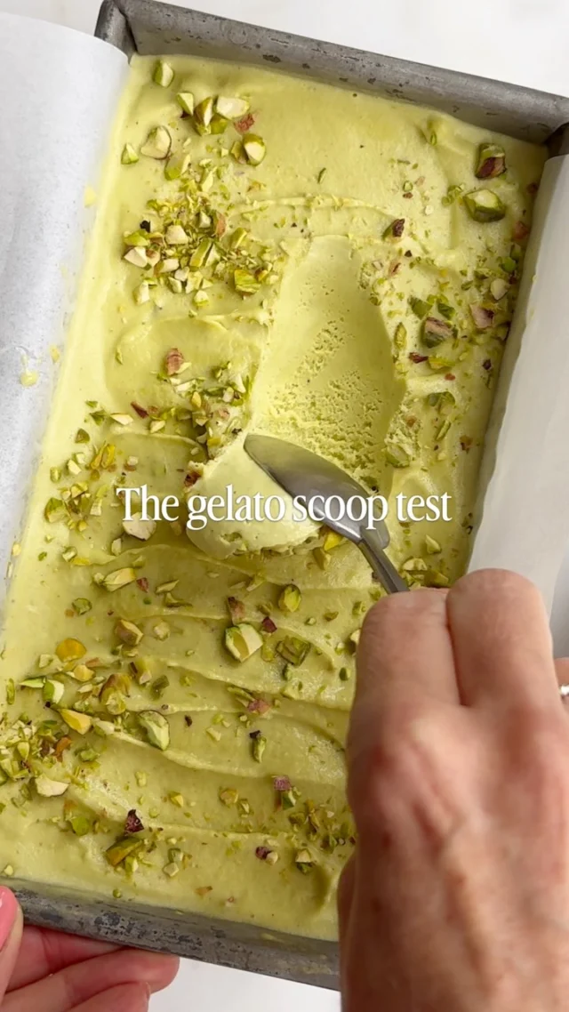 The scoop test tells you more about the quality of your homemade gelato than the color ever will 💚
.
Good gelato should be dense, smooth, and soft enough for the scoop to glide through without turning fluffy or icy. This is the texture I’m aiming for every time I churn a batch 👌🏼
.
Get my complete homemade gelato guide through the link in my profile, or copy + paste in a browser: https://foodnouveau.com/how-to-make-gelato/
.
Comment GELATO and I’ll DM you the direct link right away!
.
#gelato #homemadegelato #gelato101 #italiandessert #icecreammaking