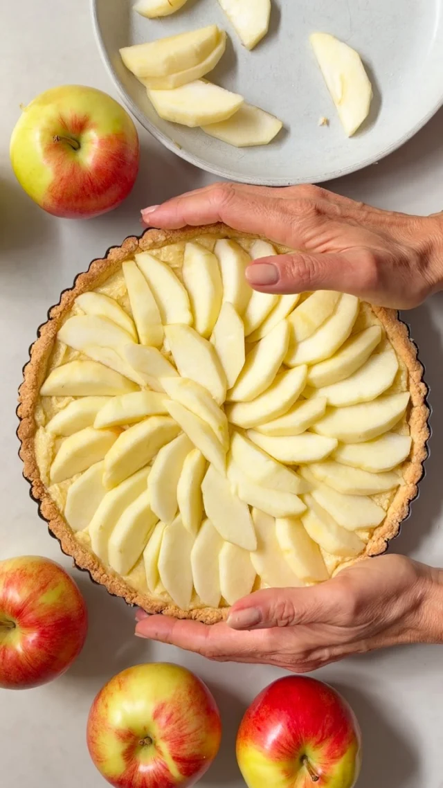 Making a beautiful apple pie feels much more doable when the crust goes straight from the mixing bowl into the pan, doesn’t it? No rolling pin to get out, just a buttery press-in crust, almond frangipane, and a generous layer of apples. I’m always happy to spend a little extra time arranging those slices, especially when I see how beautiful the tart looks coming out of the oven!
.
I’ve just given this longtime favorite a refresh, with new photos and more of my tips for making it at home. Golden edges, tender apples, and that lovely almond filling underneath: this is exactly the kind of baking I want to do in October 🍎
.
Get my Apple Frangipane Tart recipe through the link in my profile, or comment RECIPE and I’ll send it to you.
.
https://foodnouveau.com/apple-frangipane-tart/
.
#applepie #frangipane #appletart #frenchbaking #fallbaking